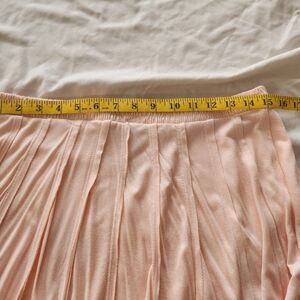 LC Lauren Conrad Soft Pink Pleated Midi Skirt